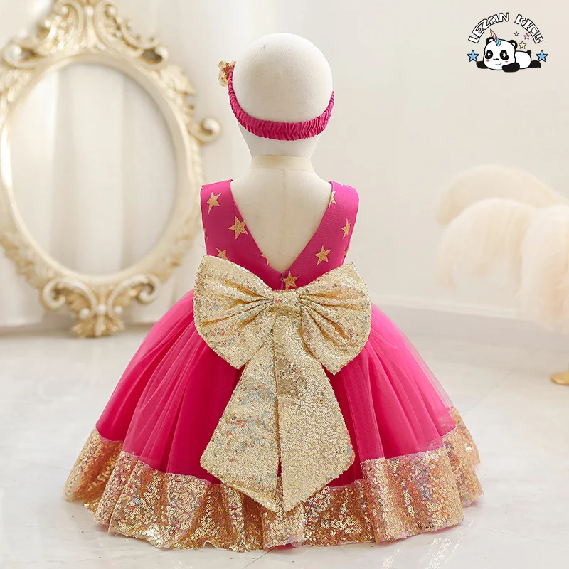 LEZONKIDS - Último vestido de menina de flor formal de verão Branco Tulle Manga Curta Logotipo Personalizado Elegante Mini Design Roupas de Halloween